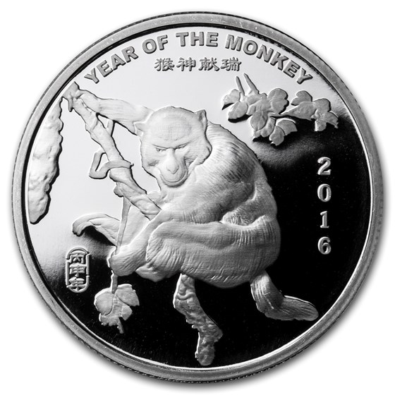 1/2 oz Silver Round - APMEX (2016 Year of the Monkey) 1/2 oz Silver Round - APMEX (2016 Year of the Monkey)